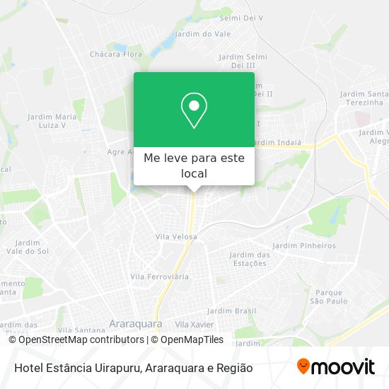Hotel Estância Uirapuru mapa