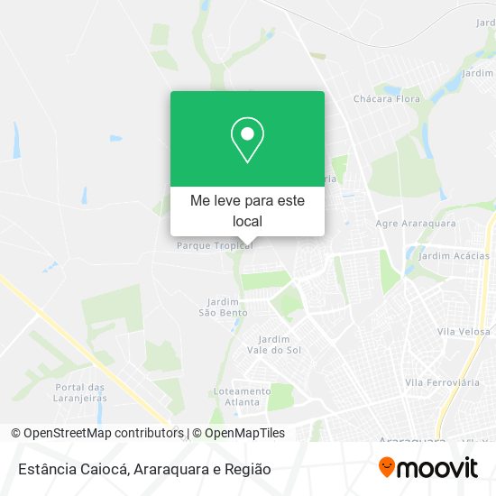 Estância Caiocá mapa