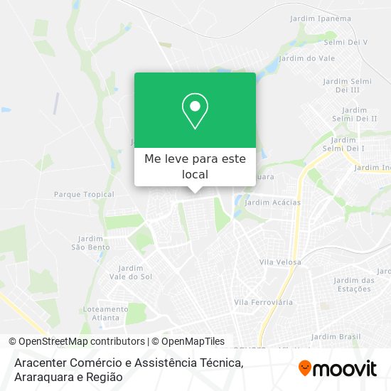Aracenter Comércio e Assistência Técnica mapa