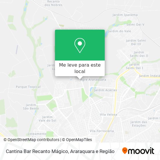 Cantina Bar Recanto Mágico mapa