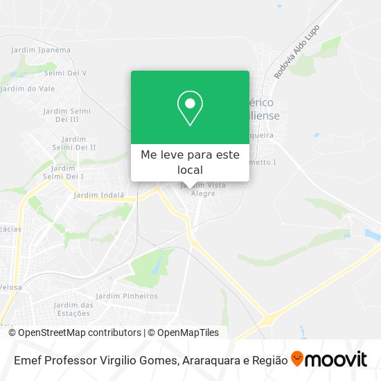 Emef Professor Virgilio Gomes mapa