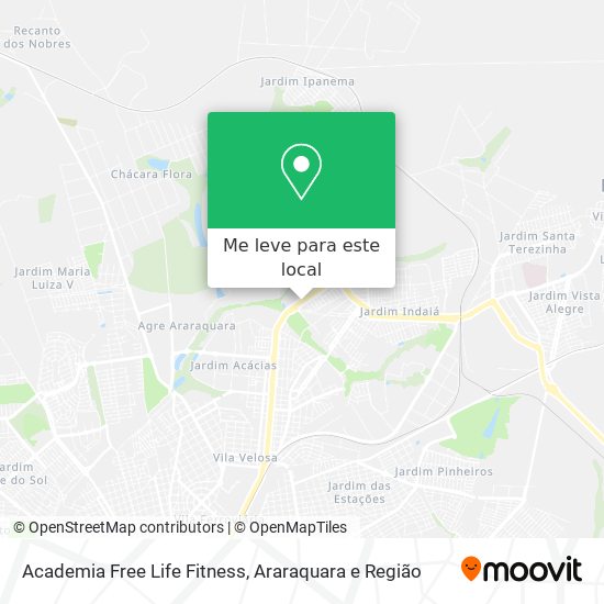 Academia Free Life Fitness mapa
