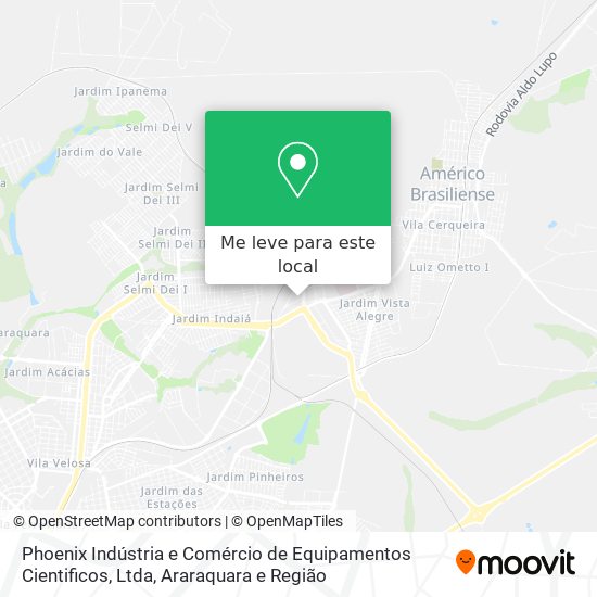 Phoenix Indústria e Comércio de Equipamentos Cientificos, Ltda mapa
