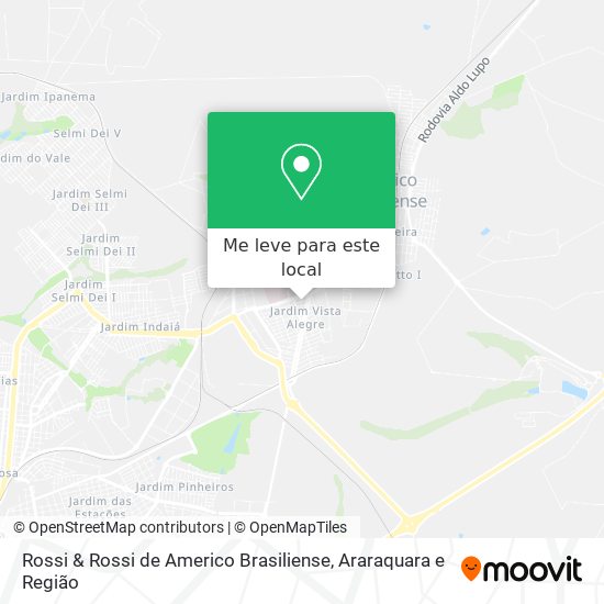 Rossi & Rossi de Americo Brasiliense mapa