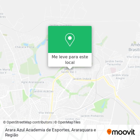 Arara Azul Academia de Esportes mapa