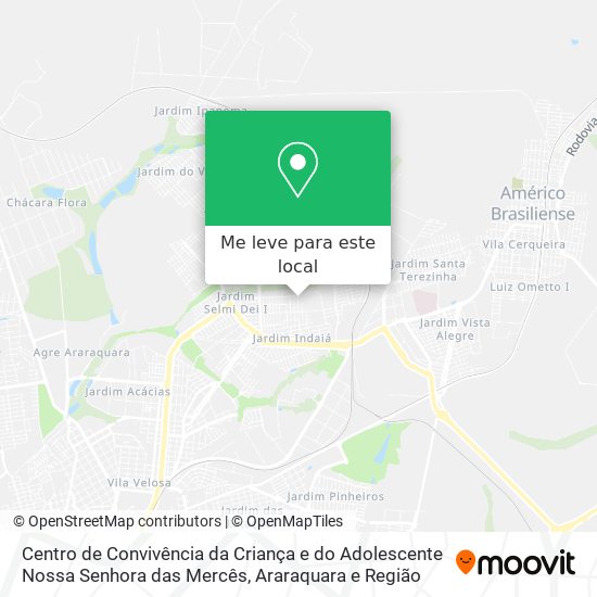 Centro de Convivência da Criança e do Adolescente Nossa Senhora das Mercês mapa