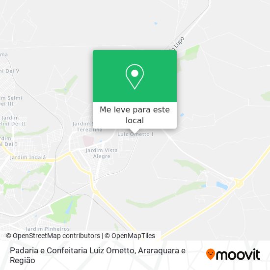 Padaria e Confeitaria Luiz Ometto mapa