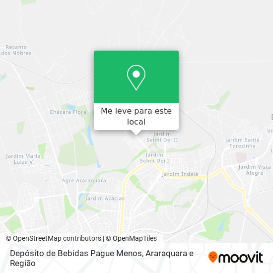 Depósito de Bebidas Pague Menos mapa