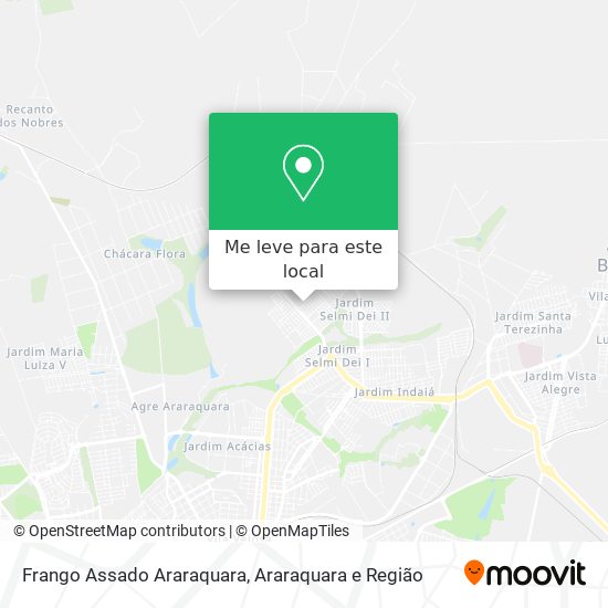 Frango Assado Araraquara mapa