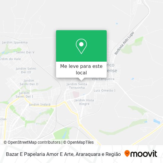 Bazar E Papelaria Amor E Arte mapa