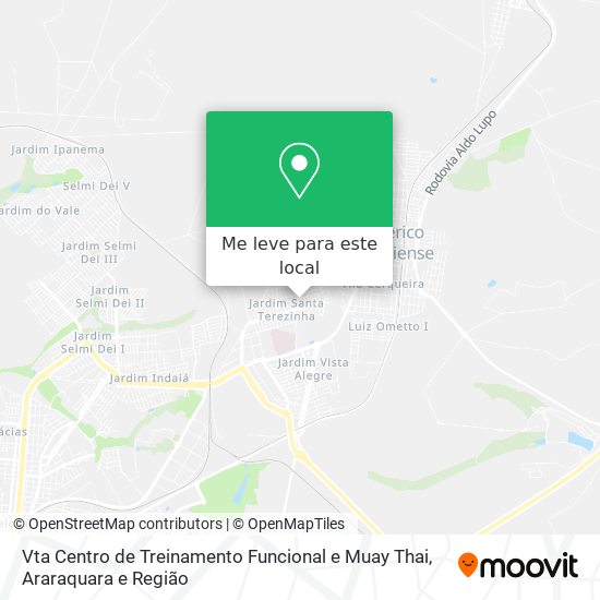 Vta Centro de Treinamento Funcional e Muay Thai mapa