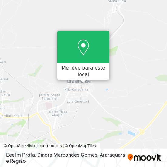 Eeefm Profa. Dinora Marcondes Gomes mapa