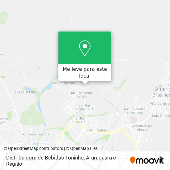 Distribuidora de Bebidas Toninho mapa