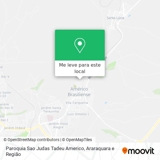 Paroquia Sao Judas Tadeu Americo mapa