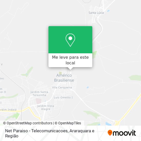 Net Paraiso - Telecomunicacoes mapa