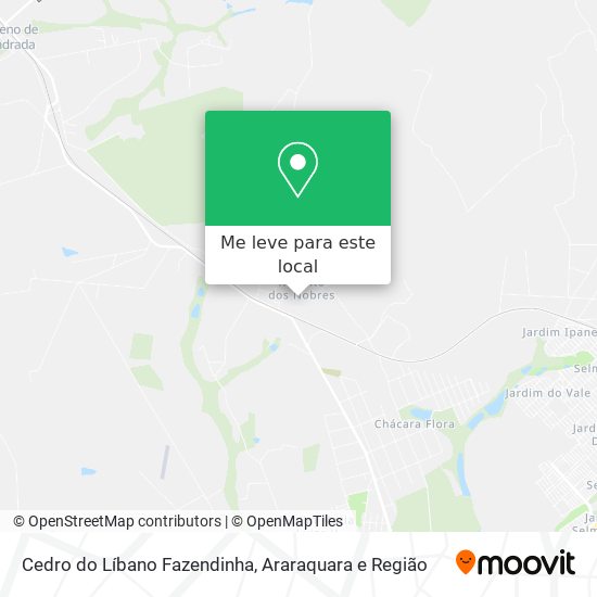 Cedro do Líbano Fazendinha mapa