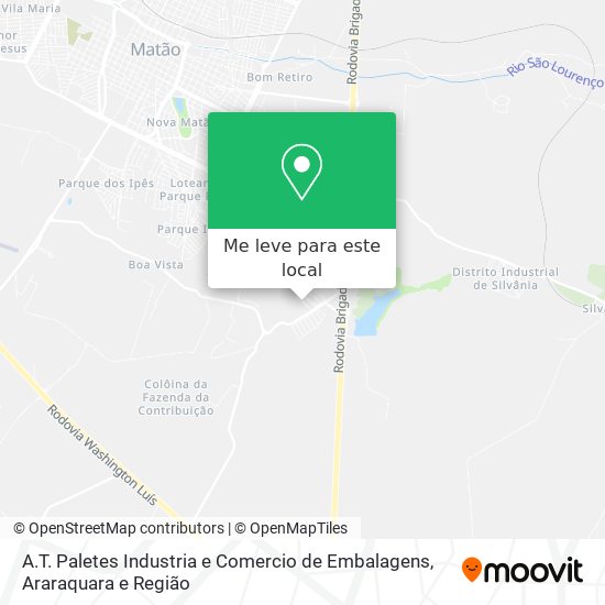 A.T. Paletes Industria e Comercio de Embalagens mapa