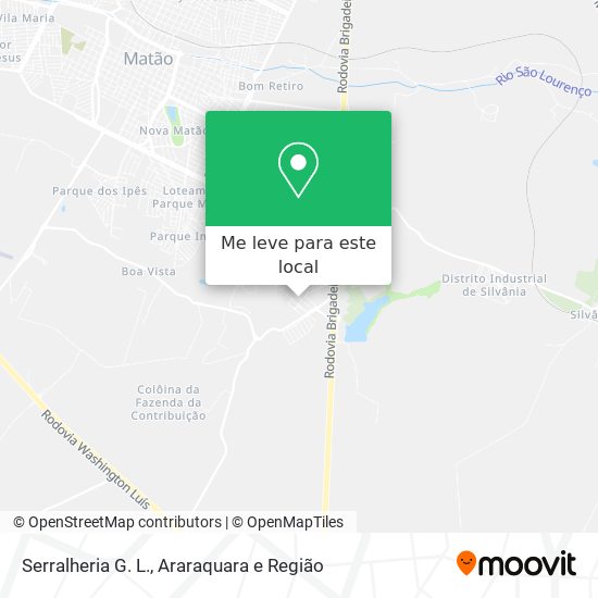 Serralheria G. L. mapa