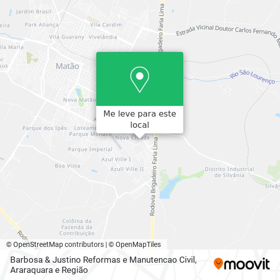 Barbosa & Justino Reformas e Manutencao Civil mapa