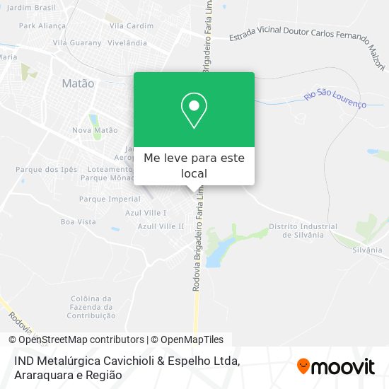 IND Metalúrgica Cavichioli & Espelho Ltda mapa