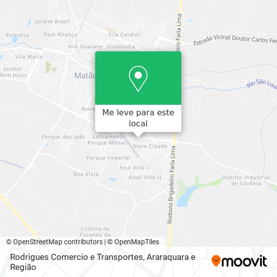 Rodrigues Comercio e Transportes mapa