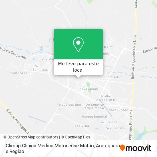 Climap Clínica Médica Matonense Matão mapa