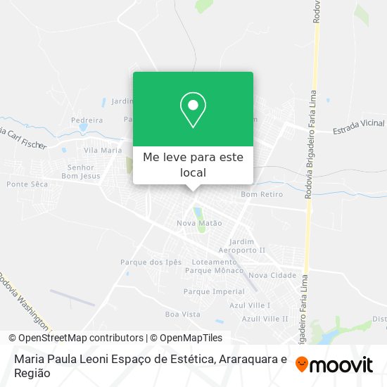 Maria Paula Leoni Espaço de Estética mapa