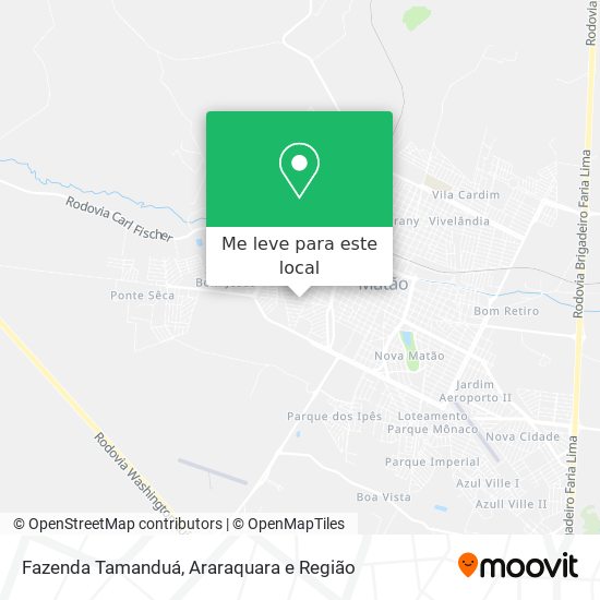Fazenda Tamanduá mapa
