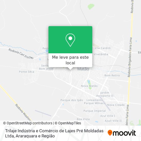Trilaje Indústria e Comércio de Lajes Pré Moldadas Ltda mapa