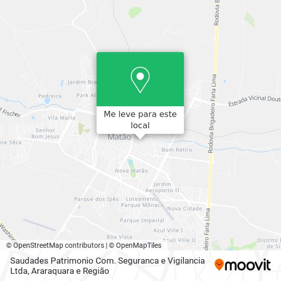 Saudades Patrimonio Com. Seguranca e Vigilancia Ltda mapa