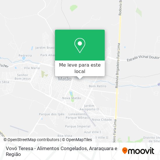 Vovó Teresa - Alimentos Congelados mapa