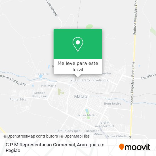 C P M Representacao Comercial mapa