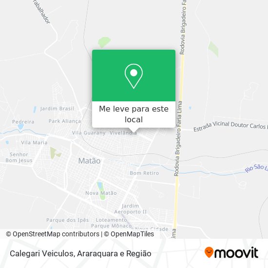 Calegari Veiculos mapa
