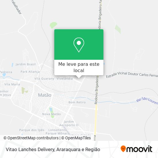 Vitao Lanches Delivery mapa