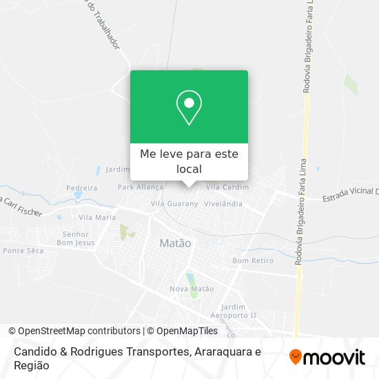 Candido & Rodrigues Transportes mapa
