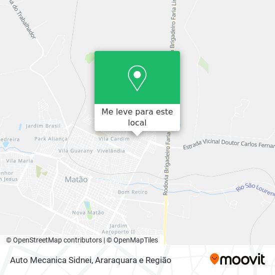 Auto Mecanica Sidnei mapa