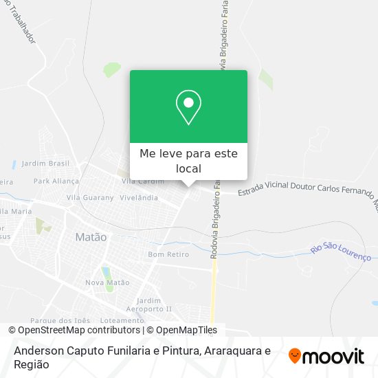 Anderson Caputo Funilaria e Pintura mapa