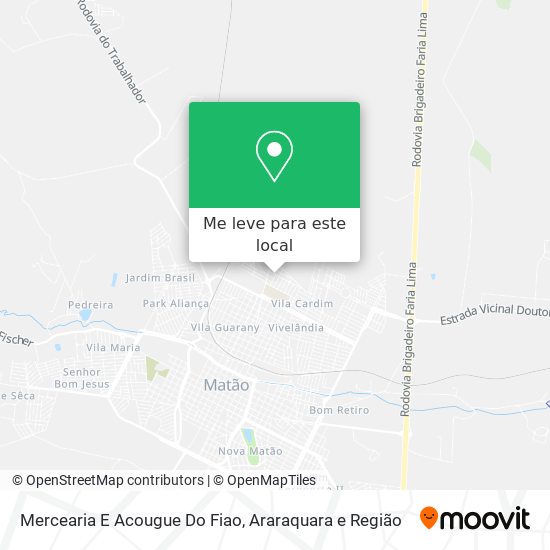 Mercearia E Acougue Do Fiao mapa