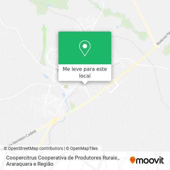 Coopercitrus Cooperativa de Produtores Rurais. mapa