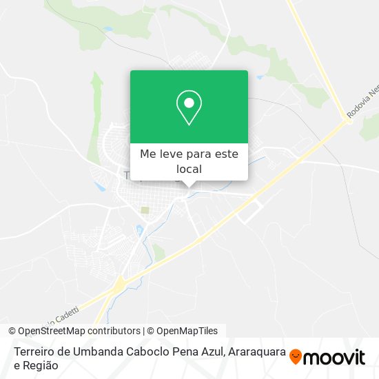 Terreiro de Umbanda Caboclo Pena Azul mapa