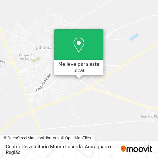 Centro Universitário Moura Lacerda mapa