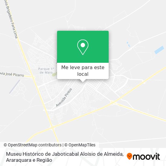 Museu Histórico de Jaboticabal Aloísio de Almeida mapa