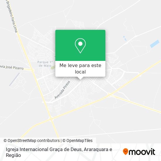Igreja Internacional Graça de Deus mapa
