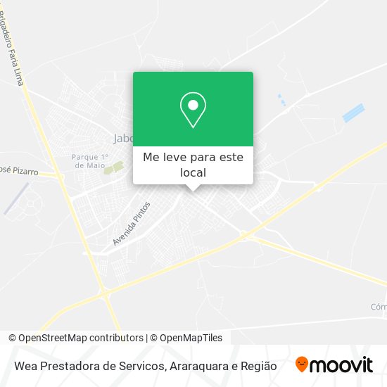 Wea Prestadora de Servicos mapa