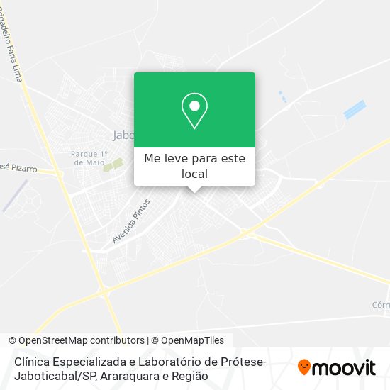 Clínica Especializada e Laboratório de Prótese- Jaboticabal / SP mapa