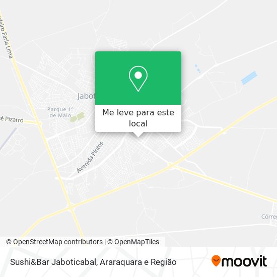 Sushi&Bar Jaboticabal mapa