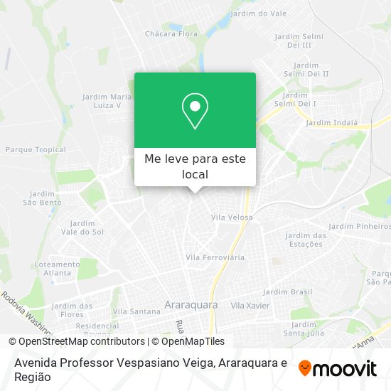Avenida Professor Vespasiano Veiga mapa