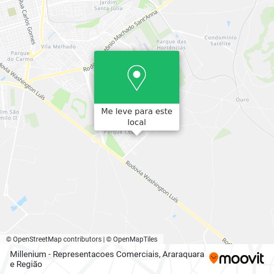 Millenium - Representacoes Comerciais mapa