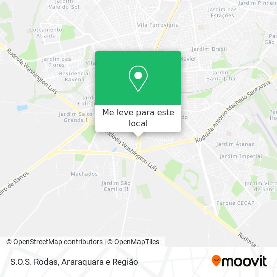 S.O.S. Rodas mapa