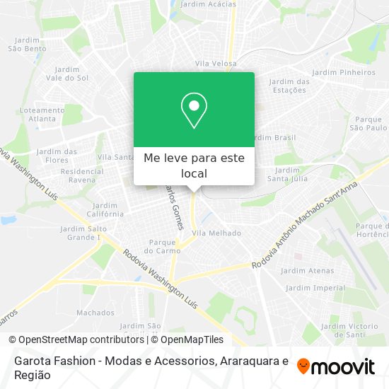 Garota Fashion - Modas e Acessorios mapa
